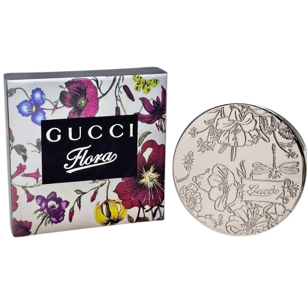 GUCCI Flora Double Magnifying Compact Mirror - New in Box